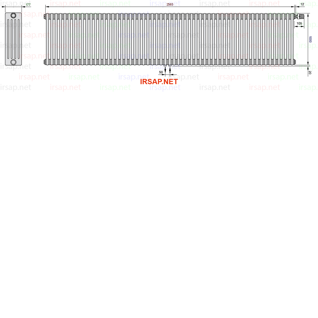 Радиатор IRSAP Tesi 51000/57 T52 CL 01